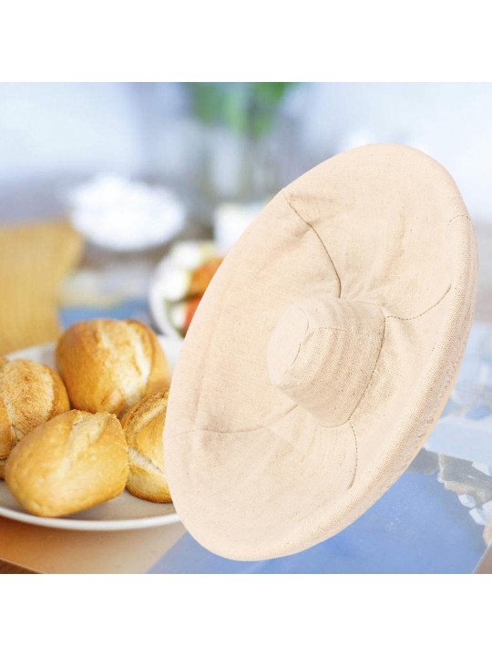 Handmade Round Oval Banneton Bortform Rattan Storage Baskets Bread Dough Proofing Liner - 22*8cm