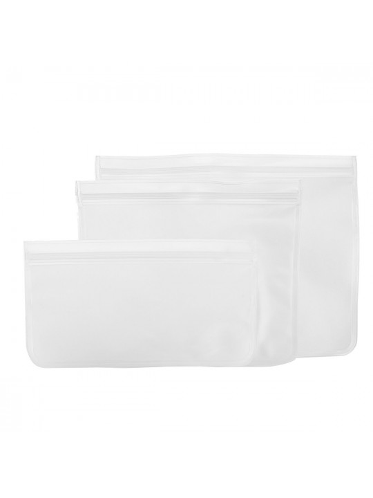 Food Storage Bags Reusable Silicone Containers for Lunch Vegetable Resealable Kitchen Storage Bag - M