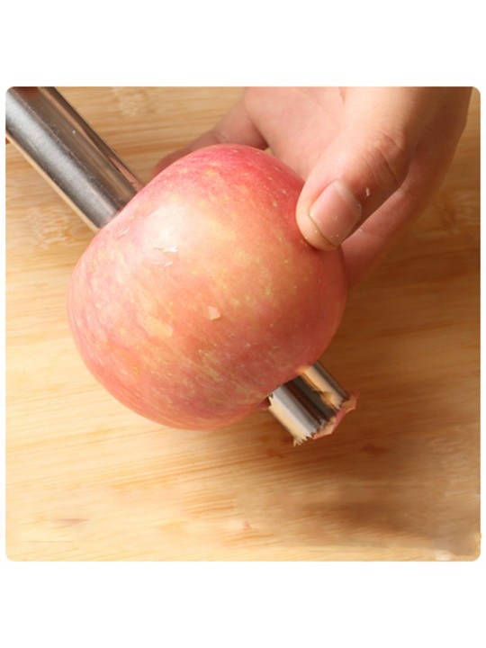 Stainless Steel Apple Core Remover Hawthorn Jujube Sydney Corer Fruit Coring Device Digging Tool Fruit Stalks Peeler Go Nuclear 