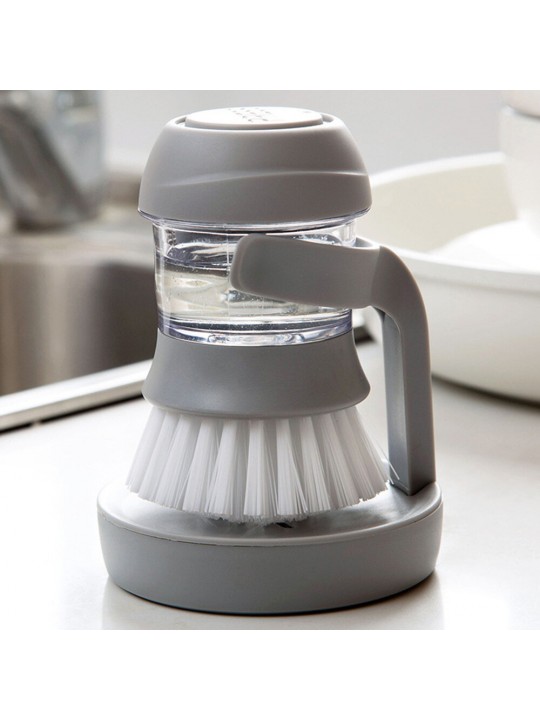 Household Kitchen Washing Utensils Pot Dish Brush with Liquid Washing Soap Dispenser Pot Brush Dish Brushes Cleaning Tool