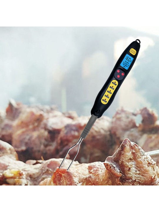 KCH-205 Digital Food Thermometer Electric Wireless Meat Thermometer Kitchen Cooking Thermometer BBQ Stainless Fork Probe