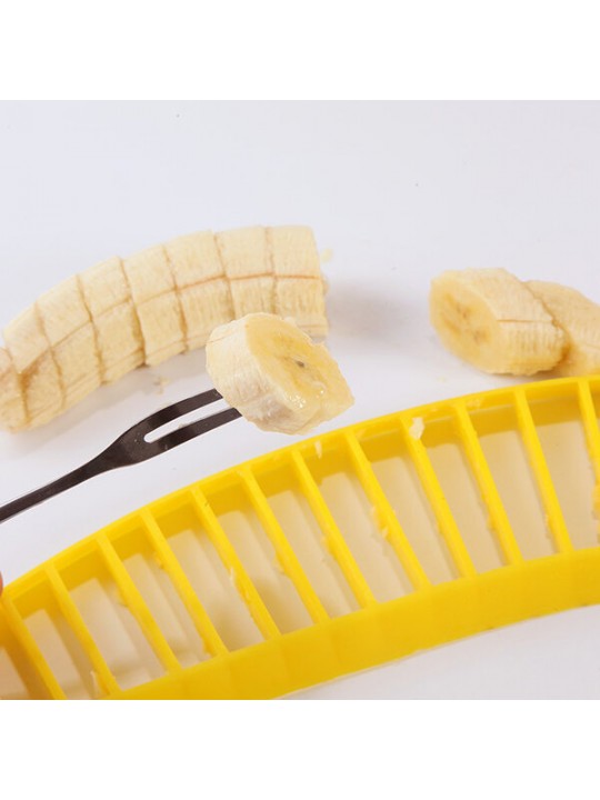 Banana Slicer Banana Cutter Chopper Fruit Salad Sundaes Chopper Kitchen Fruit Tool Salad Accessory