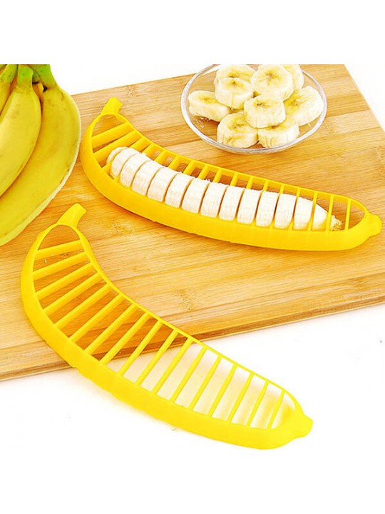 Banana Slicer Banana Cutter Chopper Fruit Salad Sundaes Chopper Kitchen Fruit Tool Salad Accessory