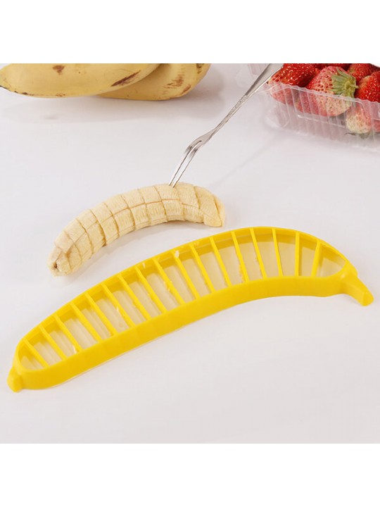 Banana Slicer Banana Cutter Chopper Fruit Salad Sundaes Chopper Kitchen Fruit Tool Salad Accessory