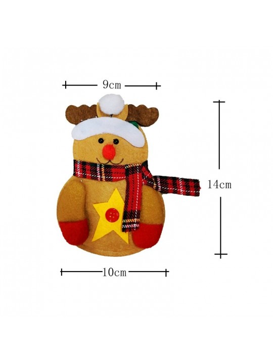 Christmas Tableware Knife Fork Holders Santa Clothes Style Fork Bags Cover Suit Christmas Festival - #1