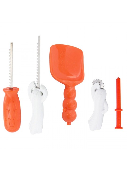 Halloween Pumpkin Carving Tools 5 Piece Set Halloween Carving Kit 5 Carving Tools Kids and Party