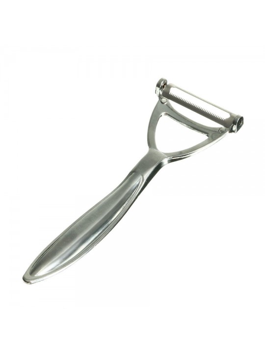 KC-SP06 Zinc Alloy Swivel Peeler Durable Fruit Vegetable Peeler Julienne Kitchen Tools - Silver