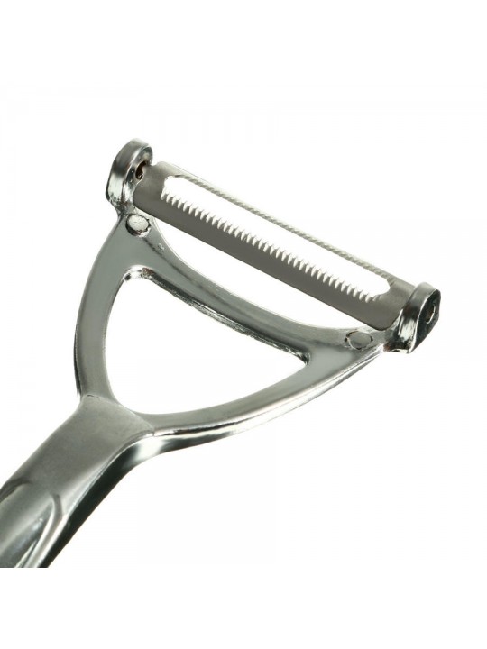 KC-SP06 Zinc Alloy Swivel Peeler Durable Fruit Vegetable Peeler Julienne Kitchen Tools - Silver