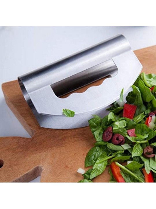 304 Stainless Steel Double-head Cut Salad Chopper Vegetable Cheese Cutter - 1