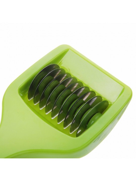 KC-MS06 Stainless Steel Green Onion Slicer Vegetable Garlic Cutter Shredder Kitchen Tools - Green