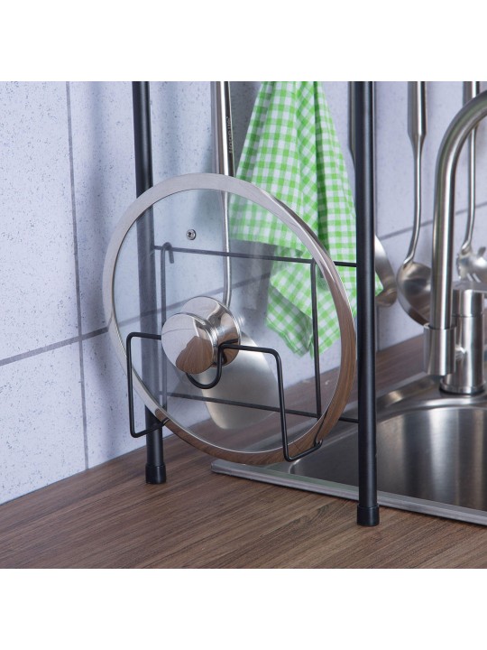 Double Layer Shelf Dish Stainless Holder Steel Sink Drain Rack Kitchen Cutlery Drying Drainer Kitchen Storage Rack - 60cm