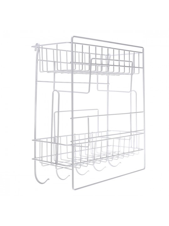 Five Tiers Steel Over Sink Dish Drying Rack Storage Multifunctional Arrangement for Kitchen Counter - 2