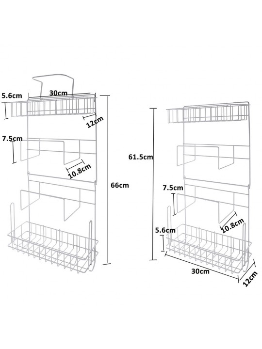 Five Tiers Steel Over Sink Dish Drying Rack Storage Multifunctional Arrangement for Kitchen Counter - 2